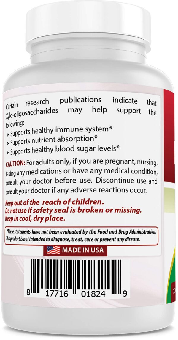 Frasco Best Naturals prebióticos fibra digestiva XOS vegano