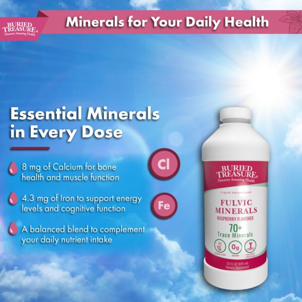 Frasco Buried Treasure mineral fúlvico detalle