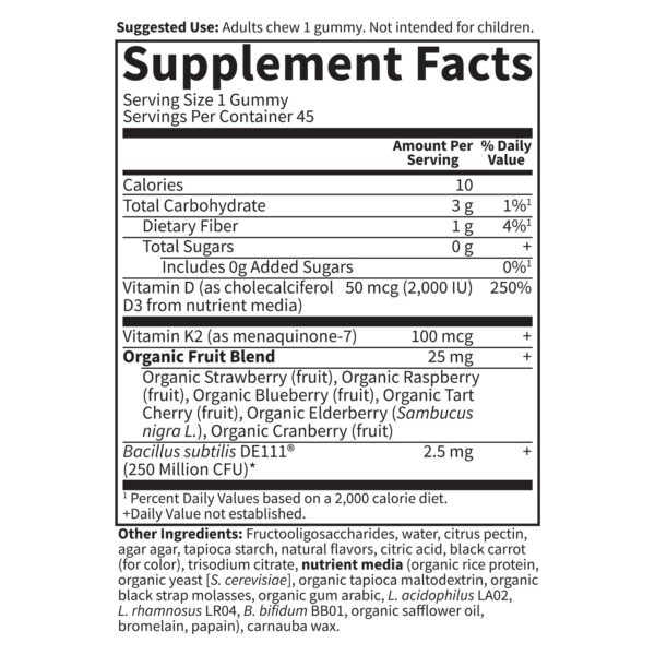 Frasco y caja Garden of Life D3K2