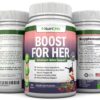 Frasco y caja del potenciador de libido femenino Boost For Her