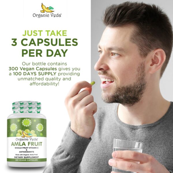 Version 1.0.0 Frasco limpio cápsulas Amla para bienestar mayor y energía