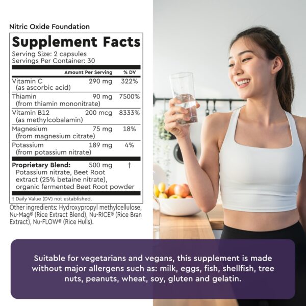 Frasco y cápsulas Berkeley Life óxido nítrico para circulación