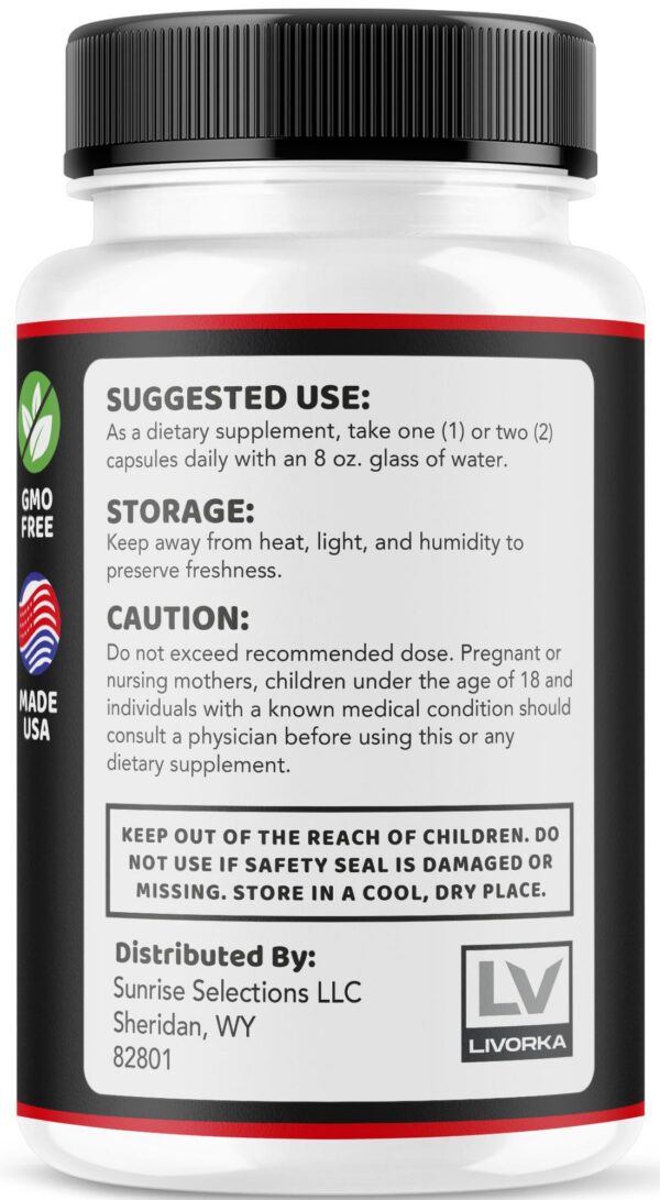 Frasco con cápsulas Eros Power para soporte masculino