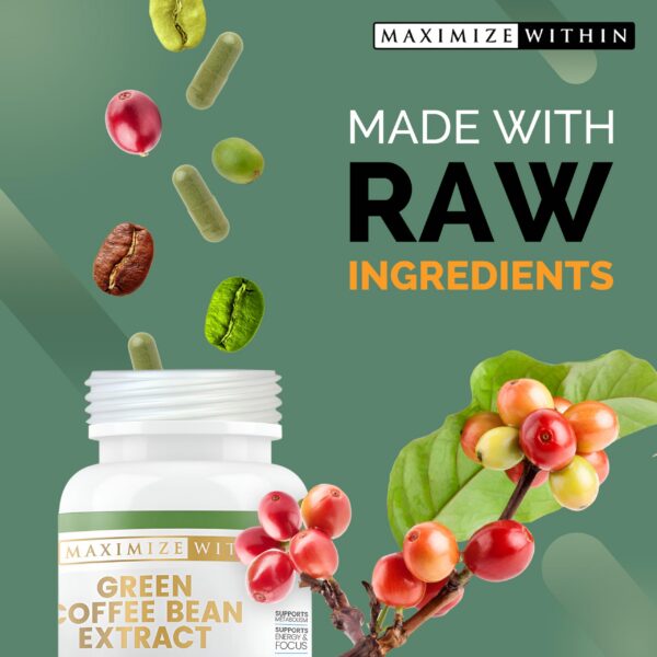 Version 1.0.0 Frasco cápsulas extracto café verde enfoque y energía