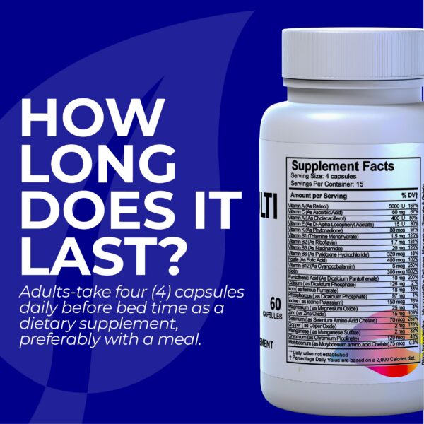 Frasco y cápsulas HallMulvit Men conjunto