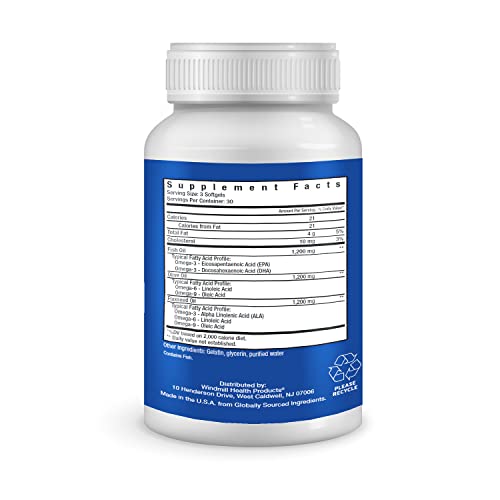 Frasco con cápsulas de Omega 3-6-9