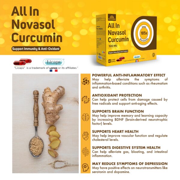 Frasco y cápsulas de suplemento herbale Camrusepa con fondo blanco