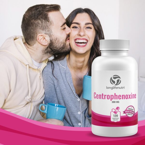 Version 1.0.0 Frasco de Centrophenoxine 300mg de cerca