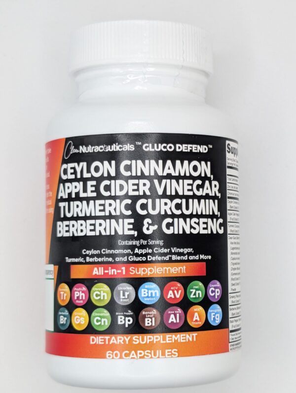 Suplemento Clean Nutraceuticals frasco con cápsulas