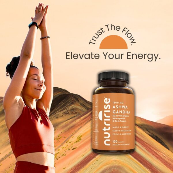 Version 1.0.0 Frasco completo NutriRise Ashwagandha con pimienta negra