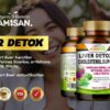 Frasco detox Vitamisan con ingredientes naturales para hígado