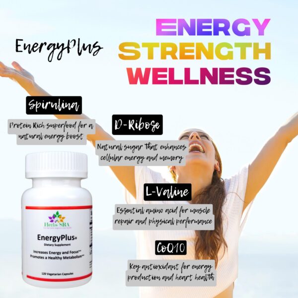 Suplemento EnergyPlus+ con aminoácidos y antioxidantes