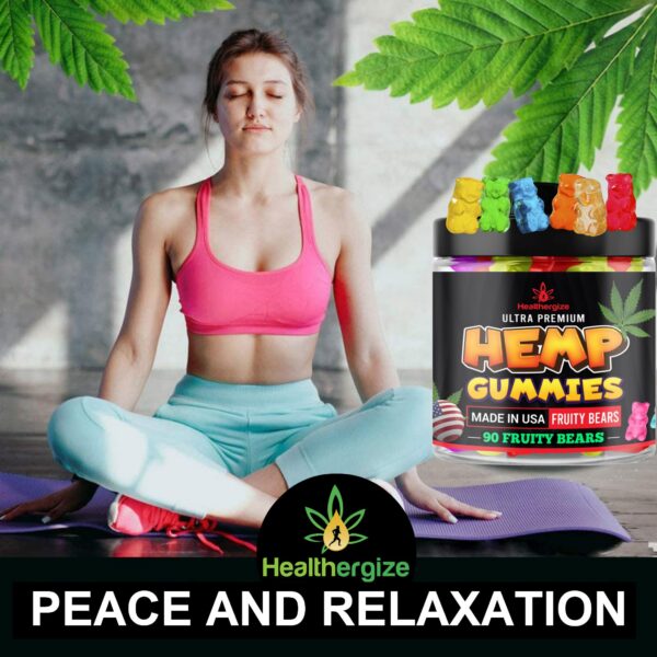 Frasco con etiqueta Healthergize visible