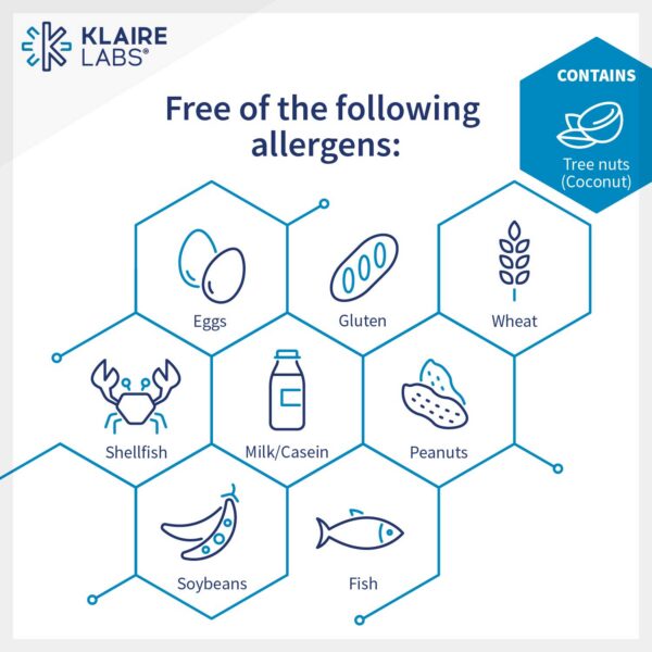 Frasco con etiqueta klaire labs vitamina d3 5000 iu gotas