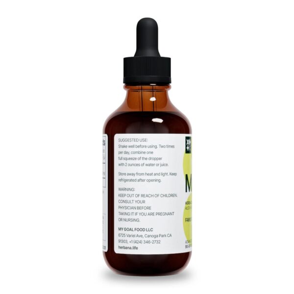 Frasco extracto líquido hoja de gordolobo para desintoxicación pulmonar