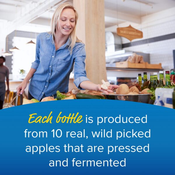 Version 1.0.0 Frasco frontal Enzymedica vinagre sidra manzana 120 cápsulas