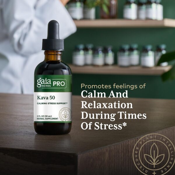 Frasco Gaia Herbs Pro Kava detalle tapa