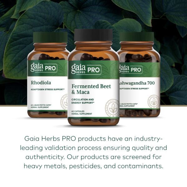 Frasco Gaia Herbs PRO en fondo blanco