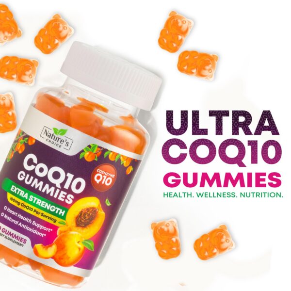 Frasco de gomitas CoQ10 Nature's Choice 60 piezas
