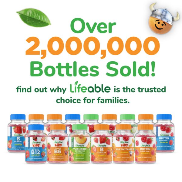 Gomitas frambuesa Lifeable para niños con probióticos efectivos