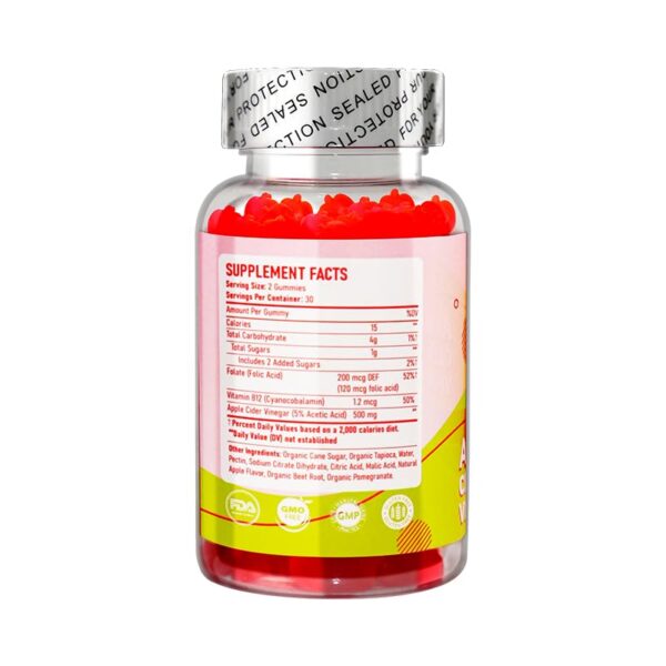 Version 1.0.0 Frasco con gomitas MOSEA ELEMENTS de vinagre de manzana