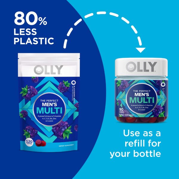 Frasco gomitas multivitaminico hombre OLLY 120 unidades