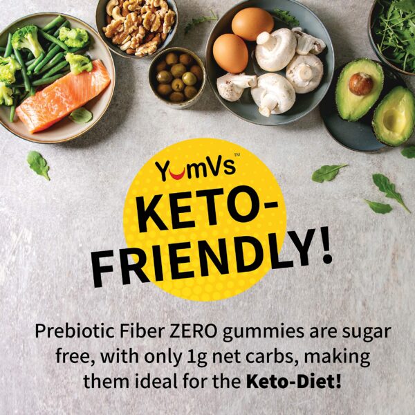 Frasco gomitas prebióticas YumVs sin azúcar para niños