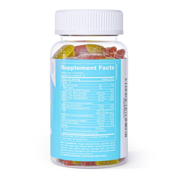 Frasco gomitas prenatales halal sabor delicioso y saludable