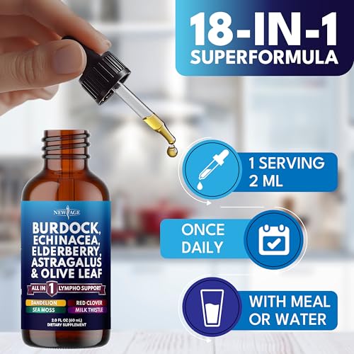 Version 1.0.0 Botella de gotas New Age para sistema inmune y linfático