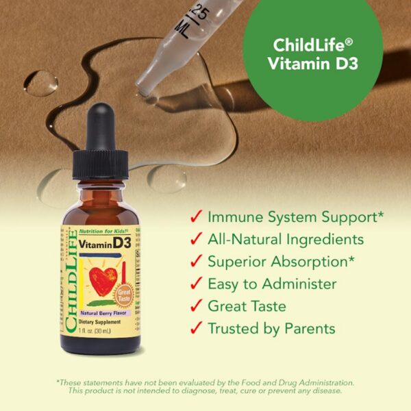 Frasco con gotero gotas vitamina D3 apoyo inmunológico