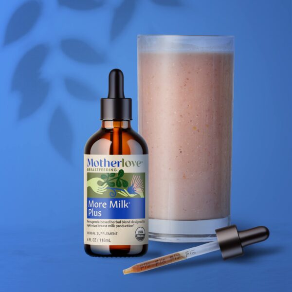 Version 1.0.0 Frasco y gotero More Milk Plus para producción leche materna