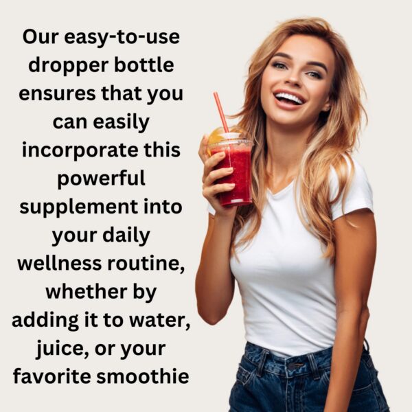 Frasco con gotero suplemento ácido húmico y fúlvico