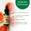 Apoyo sistema inmune gotas Echinacea sabor naranja niños