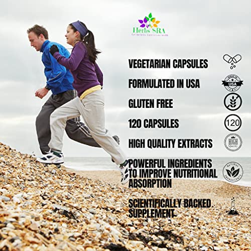 Frasco Herbs SRA ProbioticGut 120 cápsulas vegetarianas