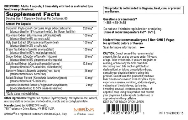 Frasco InflaThera y logotipo Klaire Labs
