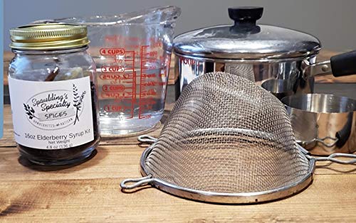 Frasco preparado jarabe saúco NIANWUDU