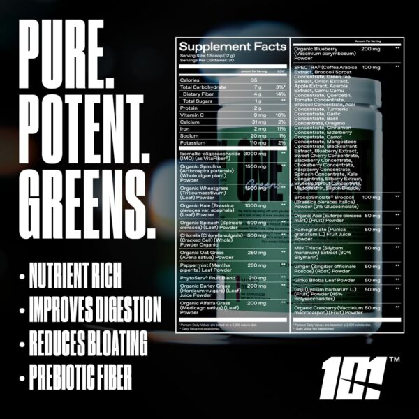 Frasco lateral ONE OF ONE polvo superalimentos saludables