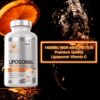 Frasco lateral Vitamina C liposomal 1400mg Smart Nutra Labs