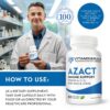 Frasco lateral Vitaminerals AZACT multivitamínico