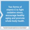 Frasco Life Extension gamma E tocoferoles vitamina E 60 cápsulas