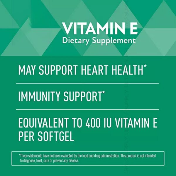Frasco de Members Mark vitamina E para apoyo antioxidante