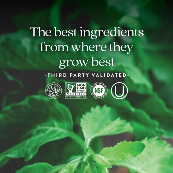 Frasco multivitamínico New Chapter Perfect Calm en fondo blanco