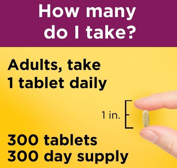 Frasco Nature Made multivitaminas 300 días para hombres