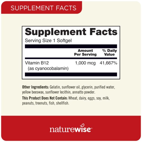 Frasco NatureWise con 60 cápsulas para vitalidad y bienestar