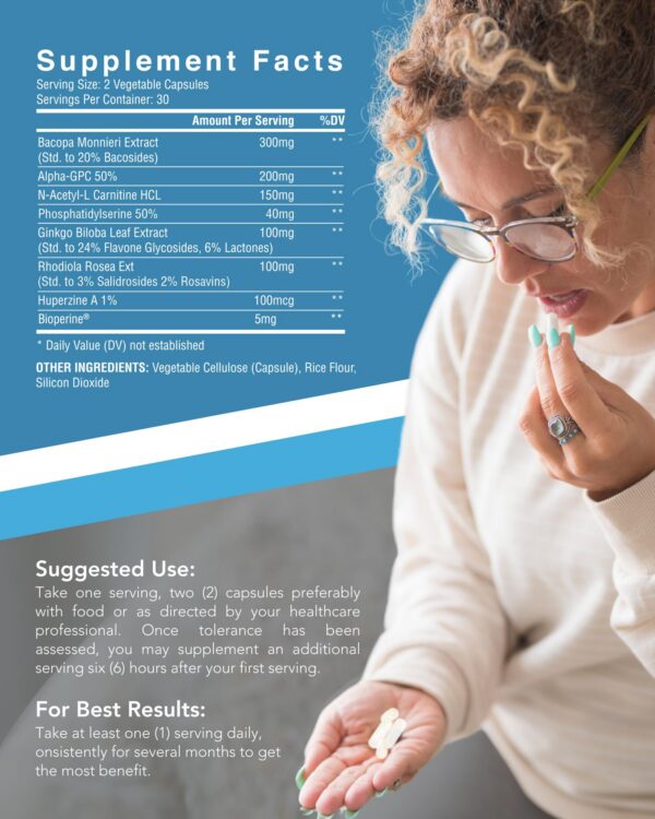 Frasco NuClarity con soporte cognitivo y memoria