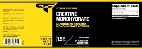 Version 1.0.0 Envase de Primaforce Creatina en estante