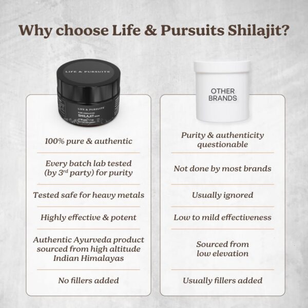 Frasco resina Shilajit Himalaya 1.1 oz Life & Pursuits