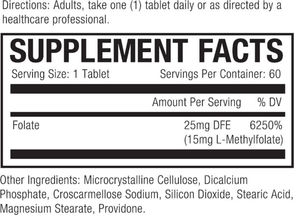 Frasco SEDDS BioFolate suplemento ácido fólico biodisponible