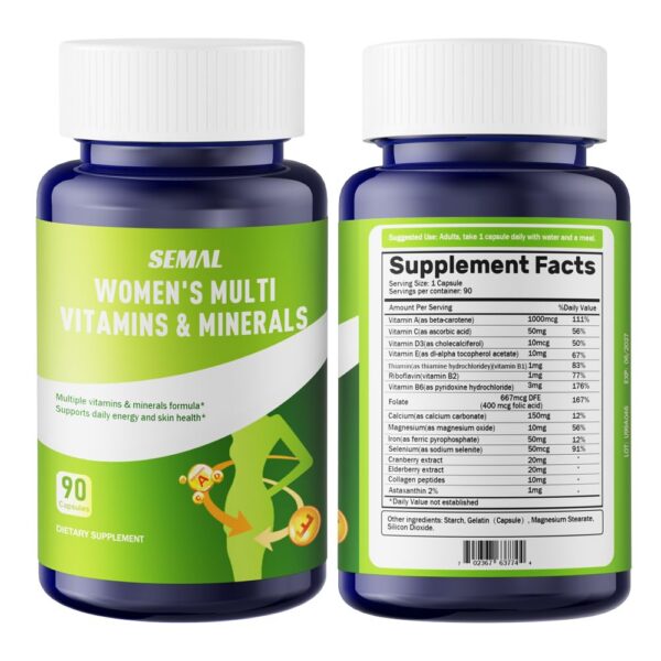 Version 1.0.0 Frasco SEMAL multivitamínico 90 cápsulas detalle