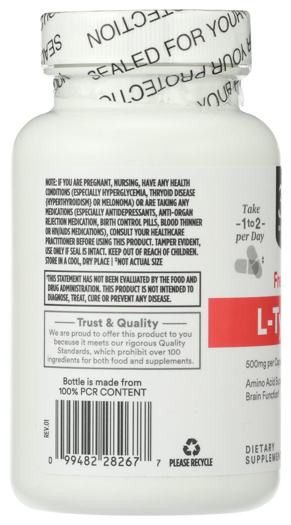 Frasco suplemento aminoácido L-Tirosina